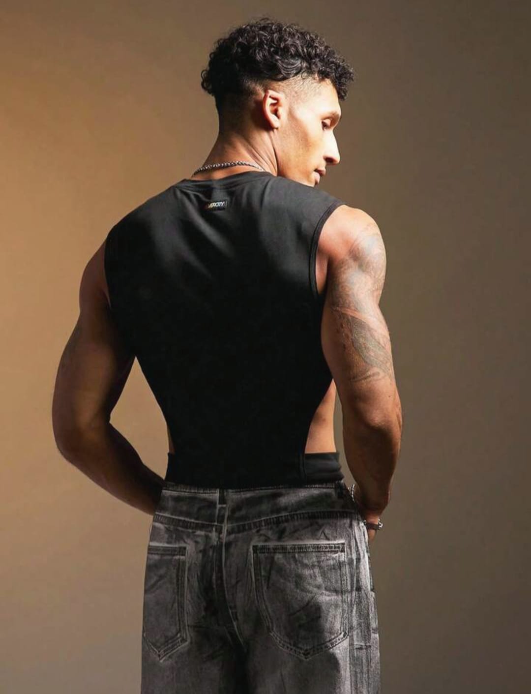 Eclipse Side-Cut Crop Tank Top